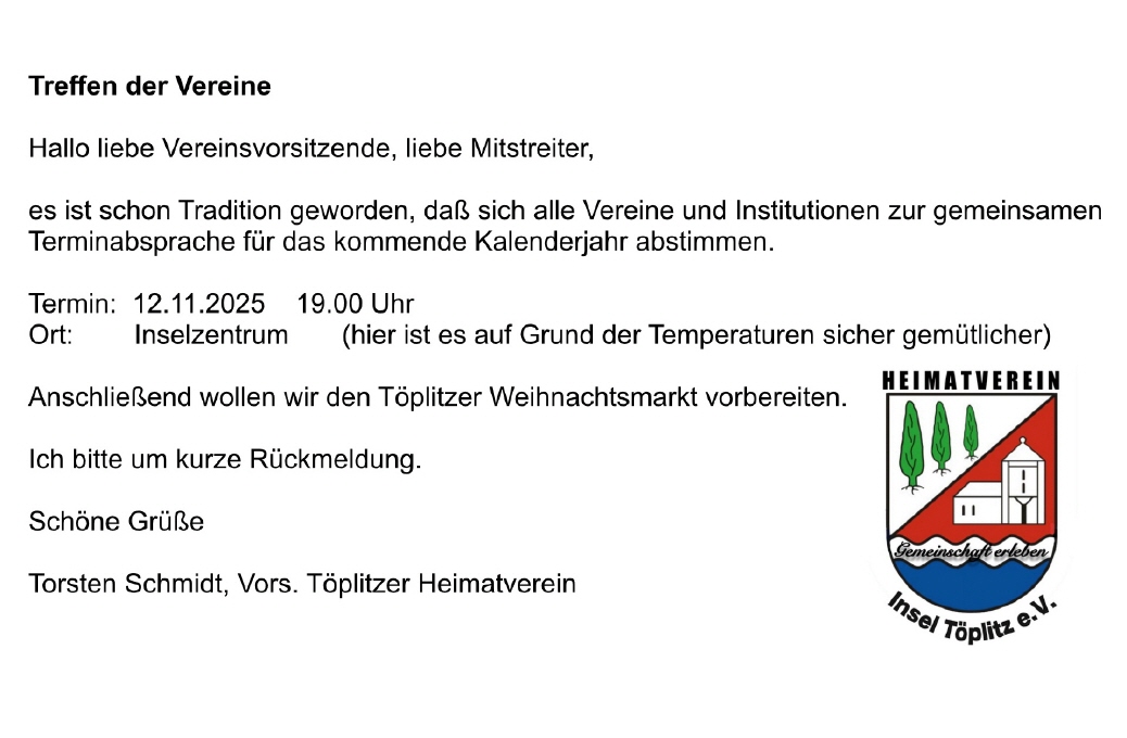 Treffen der Vereine